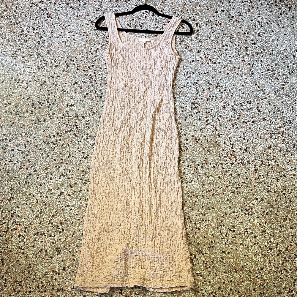 All Row Nude midi dress Sleeveless Cream